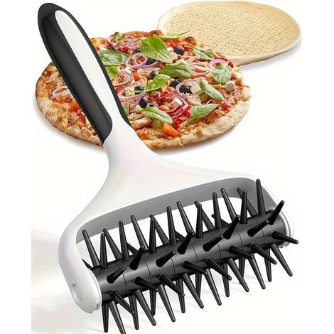 Pizzastanzer, Pizzateigroller, Pizzaschneider geeignet für Kuchen, Gebäck, Brot und Backwaren Backutensilien.