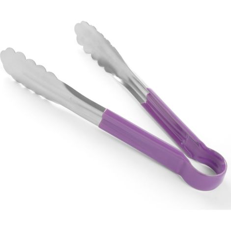 Pinzas para servir HACCP, longitud 300 mm, color morado - Hendi 171783