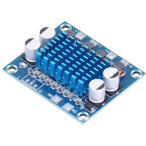 Amplificateur Audio Numérique Stéréo 2x30W, Alimentation Large Gamme 8-26V pour Enceintes (1/5)