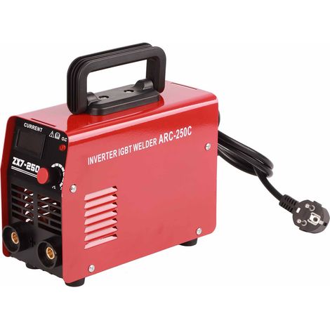 Machine à souder portative, petite machine à souder MMA portable, machine à souder DC à onduleur 220V, mini machine à souder à double tension ZX7-250C set 2, manuel. (1/5)