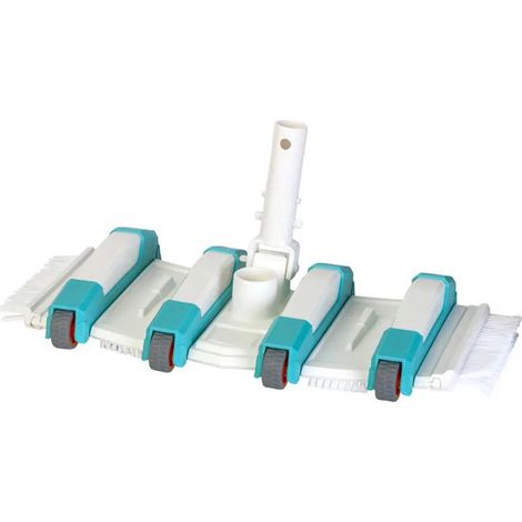 Testa aspirapolvere piscina gre-pools premium 8 ruote spazzole laterali