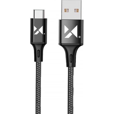 Wozinsky Ladekabel Schnellladekabel USB - USB Typ C 2,4A 1m Schwarz (WUC-C1B) (1/5)