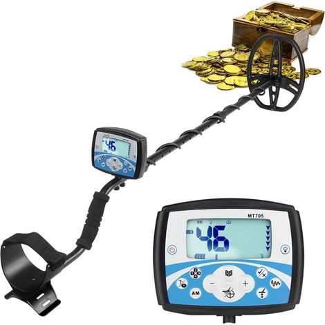 Détecteur de métaux pour adultes MT705 détecteur de métaux souterrain étanche bobine de recherche haute sensibilité outil de détection de métaux trésor Pinpointer Étanche professionnelle améliorée de