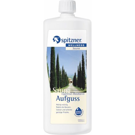 Spitzner Saunaaufguss Cypresse Rosmarin 1 Liter Wellness Sauna Aufguss 1000 ml (1/5)
