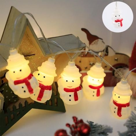 Lichterkette Weihnachten – 1,5 m – 10 LEDs – Batteriebetrieben – Festliche Dekoration – Innenbereich – Weihnachten