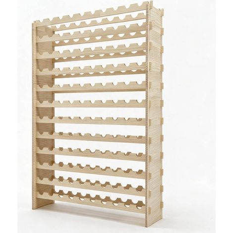 Rangement à vin bois pin 100 bouteilles105×30×91 cm (1/5)