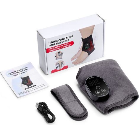 Filiyano-Appareil de massage chauffant et vibrant pour les pieds et les chevilles, portable et rechargeable (batterie 3000 mAh), idéal pour la maison (1/5)