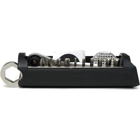 Boîte à outils cachée pour vélo - Trousse à outils pour accessoires - Sac de rangement intégré offrant un grand espace de rangement - Outils essentiels pour la plupart des vélos (1/5)