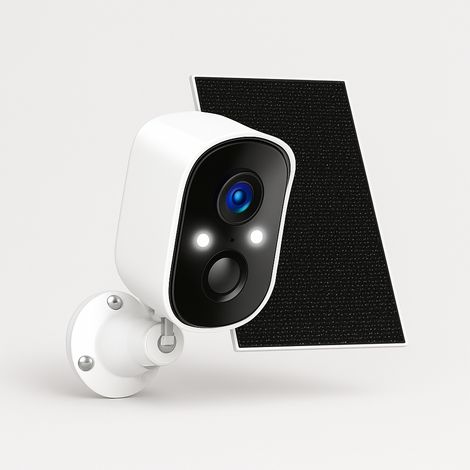 Cámara de exterior WiFi VicoHome X83/WP 2K: cámara IP inalámbrica con panel solar para vigilancia del hogar. (1/5)