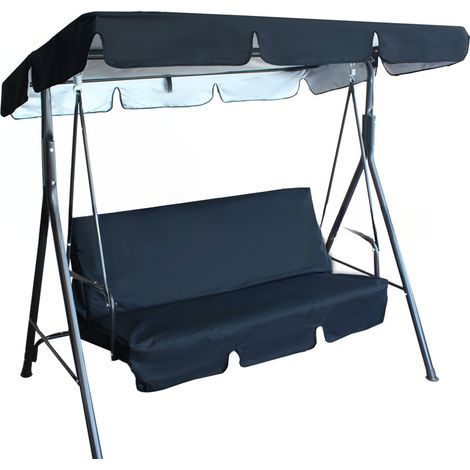 Housse de pluie supérieure 210D améliorée, housse de protection à volants imperméable, 142 x 120 x 18 cm (noir) (1/5)