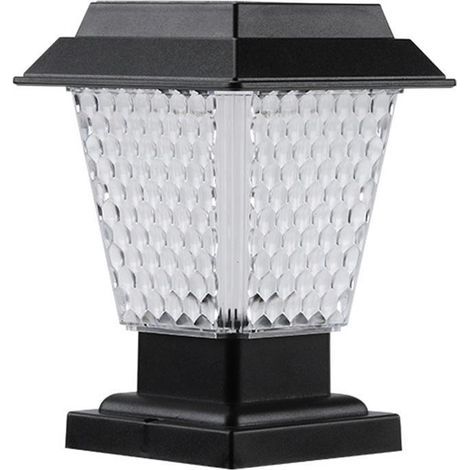 Lampe solaire LED sur poteau IP65 étanche pour jardin extérieur [JUN]-AquaForge (1/5)