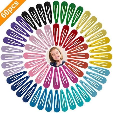Haarspangen, rutschfeste Haarspangen, 5 cm lange Haarnadeln aus Metall, Accessoires für Kinder LWL90507084 (1/4)