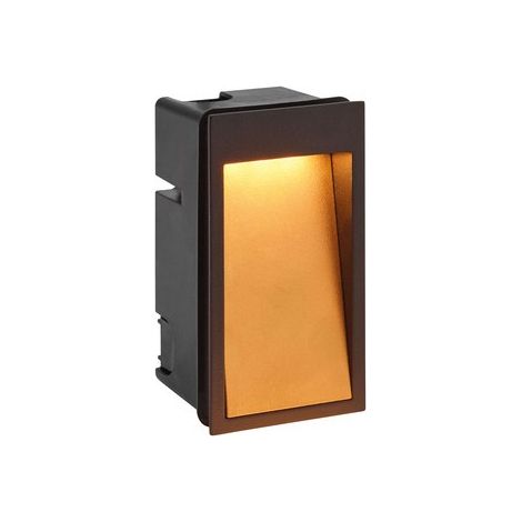 DILGA Encastré de mur extérieur LED 6,1W 3000K ASY 200lm noir/doré ARIC 50727 (1/3)