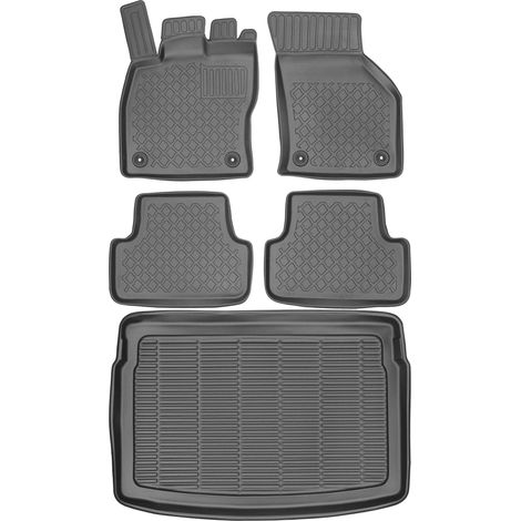 Volkswagen Golf VIII Hatchback a partir de 2020 SET - Alfombrillas para coche + alfombrilla para maletero