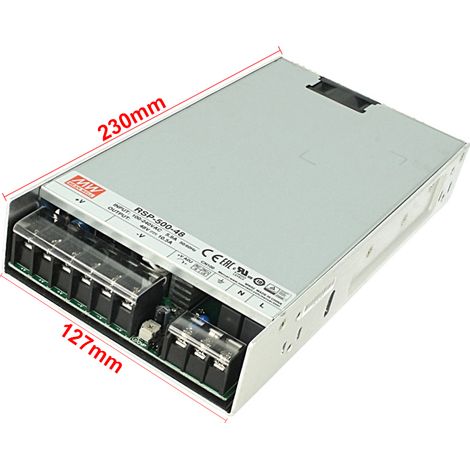 Alimentatore MW MEAN WELL CV Trasformatore RSP-500-48 500W 48V 10,5A Da 220V a DC 48V (1/3)