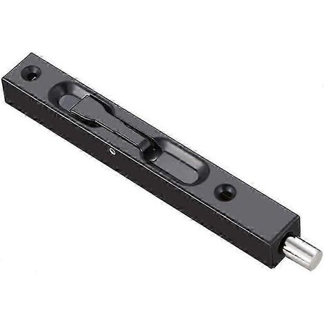 Verrou de porte encastré à levier en acier inoxydable 304, verrou de sécurité coulissant, noir