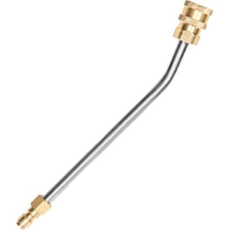 Baguette d'extension pour nettoyeur haute pression, 17 cm, 3600 psi, tige coudée en acier inoxydable, tige courbée à 30° (1/4)