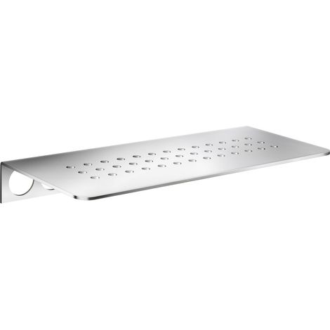 Smedbo SIDELINE - Regal zum Einfliesen, Design Löcher. Edelstahl, poliert. DK3061 (1/3)