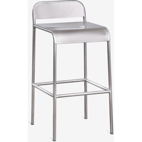Taburete alto en acero inoxidable Narnial SKLUM ↑65 cm (1/5)