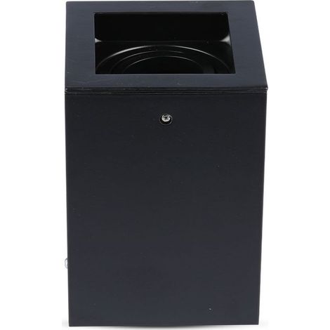GU10 y GU5.3 (MR16) Soporte cuadrado de montaje en techo para focos LED Color negro ajustable