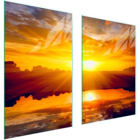 PLAQUE DE PROTECTION EN VERRE POUR CUISINE 65x52 SUN (1/5)