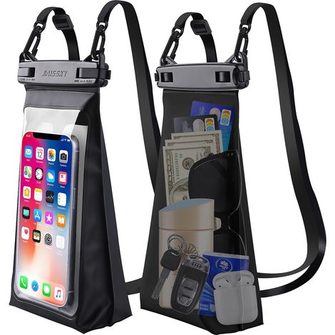 [1 Stück] Wasserdichte Smartphone-Tasche, wasserdichte Handyhülle, wasserdichte Smartphone-Schutzhülle für iPhone 14, 13, 12, 11 Pro Max, 11, Xs, Xr, X, 8, Samsung Galaxy (1/5)