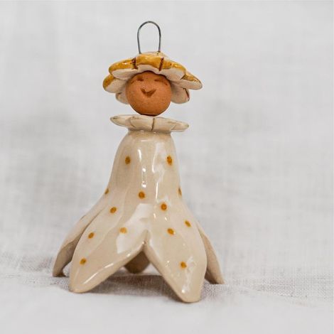 Figurine Fée du Printemps sur Tige en Fil de Fer Décoration Jardin et Intérieur 7 cm - PANGIVO