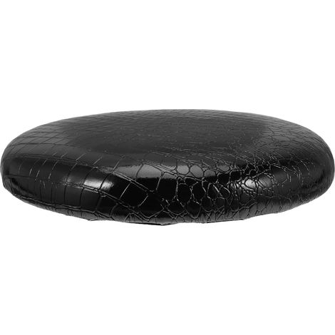 Coussin Rond pour Siège de Bar en PU Noir, Antidérapant et Facile à Nettoyer, Adapté pour Tabourets de Bar Modernes à Usage Domestique ou Bureau (1/5)