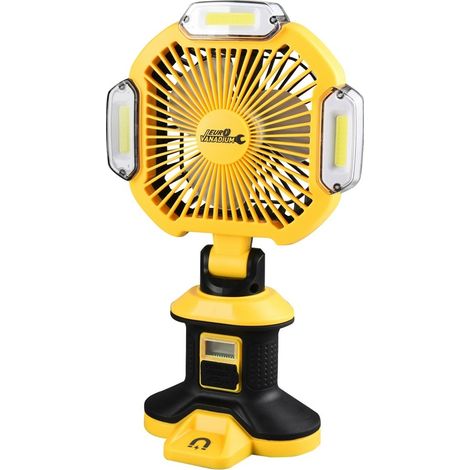 EURO VANADIUM - Proyector LED recargable con ventilador