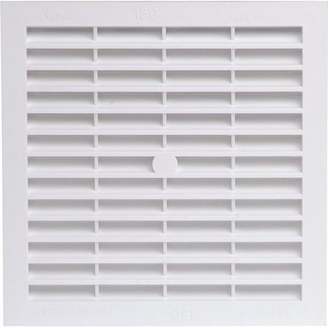 Girpi – Grille aération VMC 179 x 179 mm – Avec moustiquaire – Dimension d'encastrement 155 mm x 155 mm – Pour espaces confinés (1/2)
