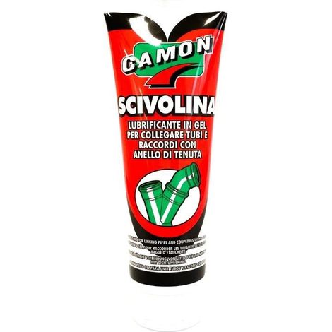 Scivolante in gel per collegamento di tubi e raccordi in polipropilene con anello di tenuta : Modello - TUBETTO 250 GR