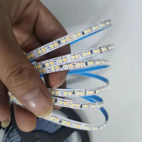 Bi-color LED strip, 2216 mm wide, 240 LEDs per meter, 240 V, CRI 90.