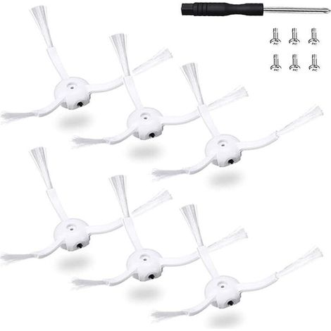 6pcs Brosses latérales de Remplacement pour Aspirateur Xiaomi Roborock S8 S8 Plus S8 Pro Ultra S5 Max S6 S60 S65 S5 S50 S51 S55