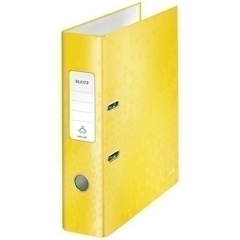ARCHIVADOR LEITZ WOW A4 180º 80mm AMARIL