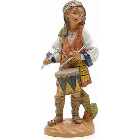 PASTORE CON TAMBURO 19CM IN RESINA (F42)