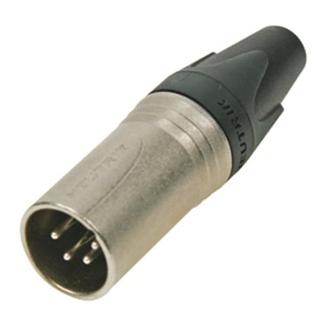 Neutrik NC4MXX XLR Negro, Plata - Conector (Negro, Plata)