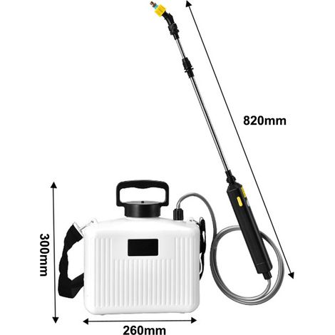 Aspersor eléctrico de hombro para jardín, dispositivo de riego para plantas y flores, pulverizador, pértiga telescópica de longitud ajustable, herramienta agrícola multifuncional.