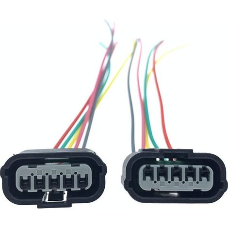 Compatible avec le connecteur de faisceau de câbles de l'actionneur de turbocompresseur et le connecteur du moteur turbo de la Honda Civic 10e génération - Produit neuf JB1348-5P