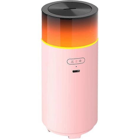 Pinkfarbener USB-Diffusor für ätherische Öle mit LED-Licht für die Aromatherapie (1/5)