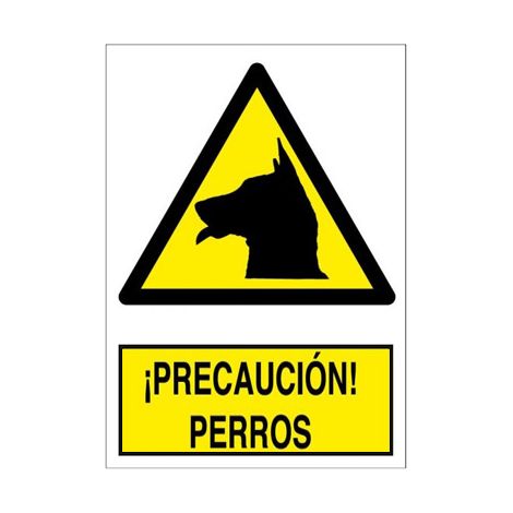 Señal cuidado/precaucion perros 210x297 rd30043 (1/2)
