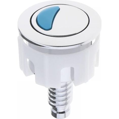 Bouton de chasse d'eau Double bouton poussoir rond Abs Chrome accessoires de remplacement de toilette pour salle de douche salle de bain toilette (1/5)