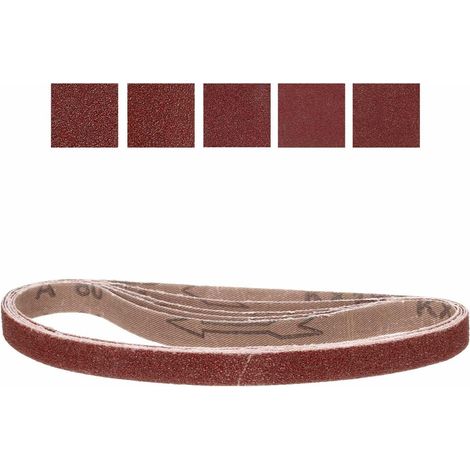 5 Pcs 13mm x 457mm Bande De Ponçage Ceintures Ponceuse À Bande (1/5)