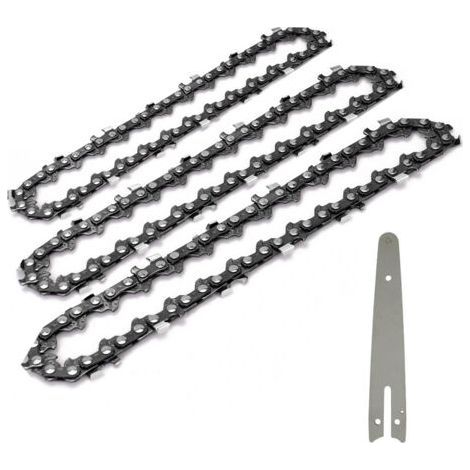 PA 1/4 Guide de ChaîNe de TronçOnneuse 6 Pouces Scie éLectrique Portable Mini TronçOnneuse Lame de Journalisation ÉLagage ChaîNe de Scie Accessoires de ChaîNe (1/4)