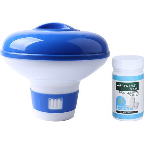 Schwimmender automatischer Chlortablettenspender für Poolreiniger und Poolzubehör (1/5)