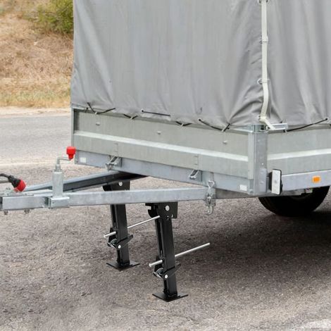Ein paar ausnehmbare Anhänger-Stabilisatorjacken, höhenverstellbar, klappbar, Anhänger, Wohnmobil, Wohnmobil, 450 kg tragen können (1/5)