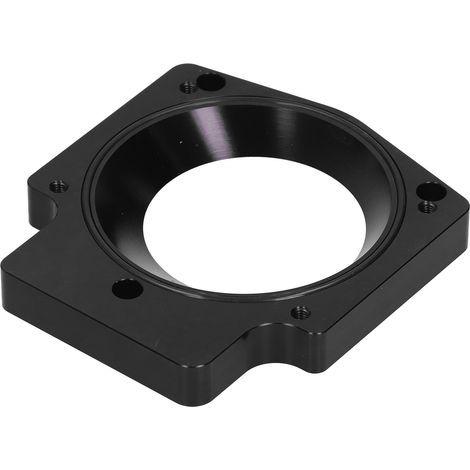 Adaptateur de corps de papillon de collecteur d'admission 4 pouces, entretoise en alliage d'aluminium, compatible avec GM LS1, LS2, LS6, LSX et LS4 (noir) (1/5)