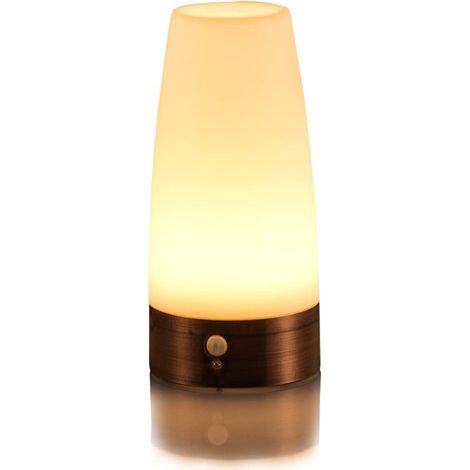 Veilleuse LED sans fil à détecteur de mouvement, lampe de table LED à piles pour chambre d'enfant (1/4)