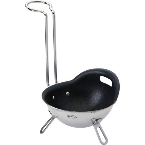Rösle Eier-Pochierer Coppette per Uova, Acciaio Inox 18/10, Argento/Nero (1/4)