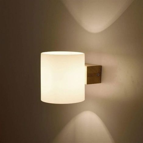 Moderne Wandleuchte mit Holzdekor für Wohnzimmer, Schlafzimmer, Flur, Treppenhaus (1/5)