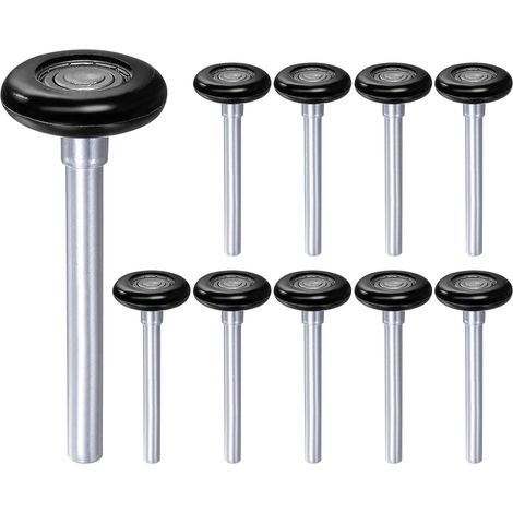 10 x 1.8 Inch Garage Door Wheels Nylon 6200zz with 8 Balls Black for 2" garage rail, 4.25" silent garage door wheels with precision bearing (1/5)
